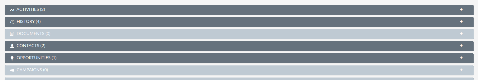 User - Show collapsed subpanel hint