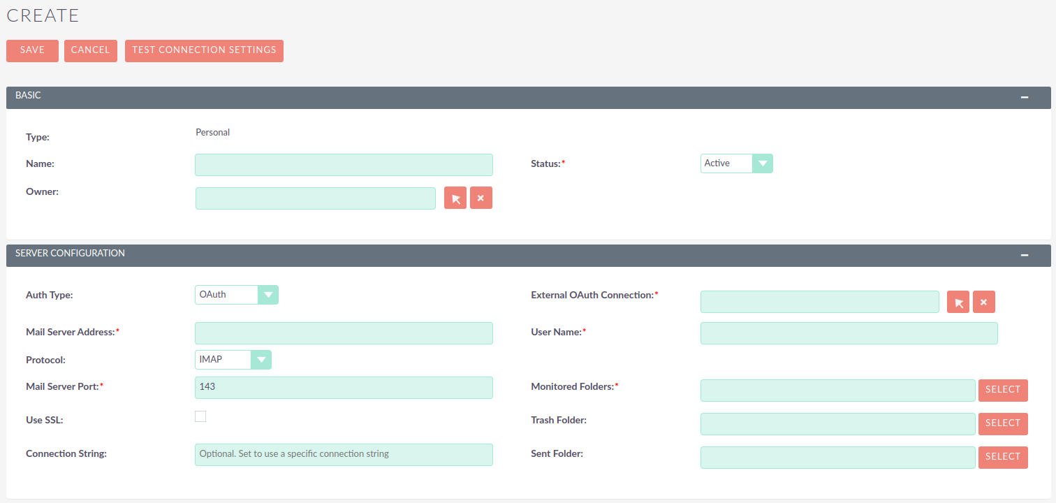 Inbound OAuth Configuration