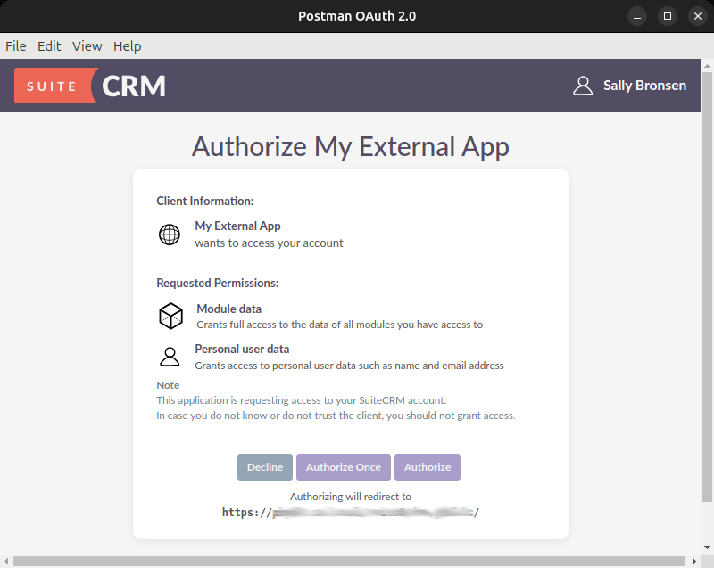 OAuth Code Grant Popup Authorize