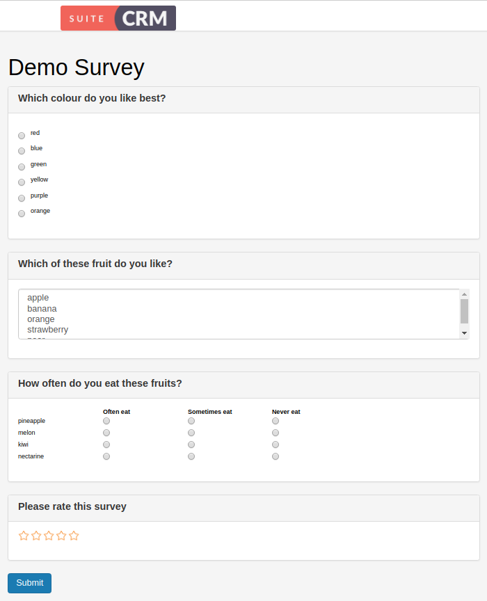 SurveysDemo